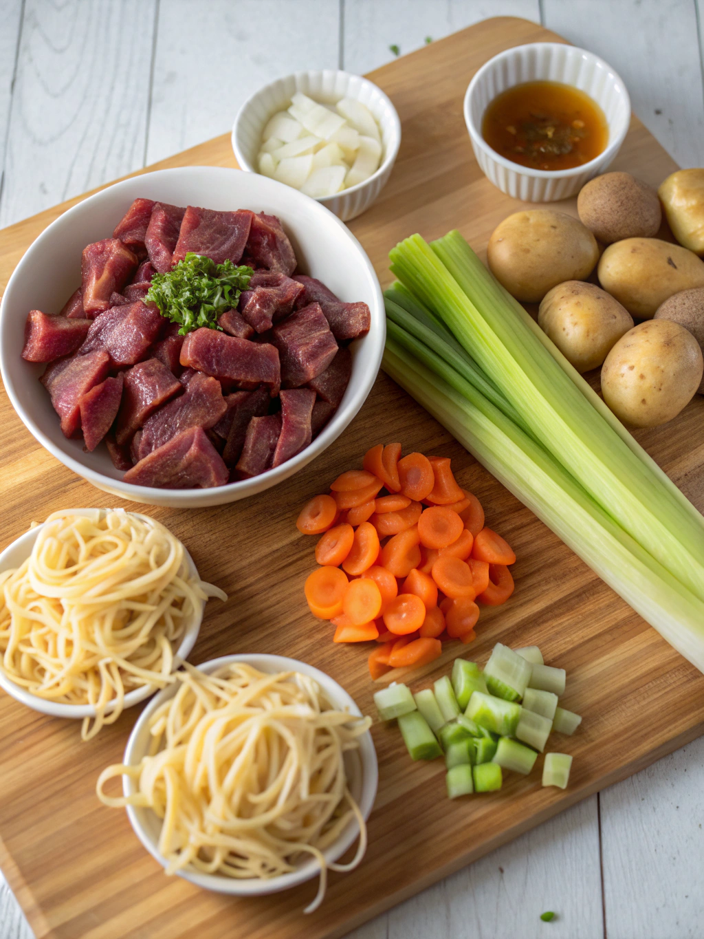 Beef Noodle Casserole ingredients