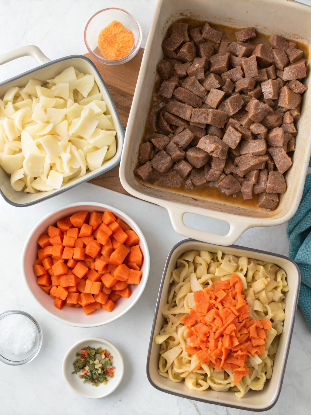 Beef Noodle Casserole steps,Beef Noodle Casserole