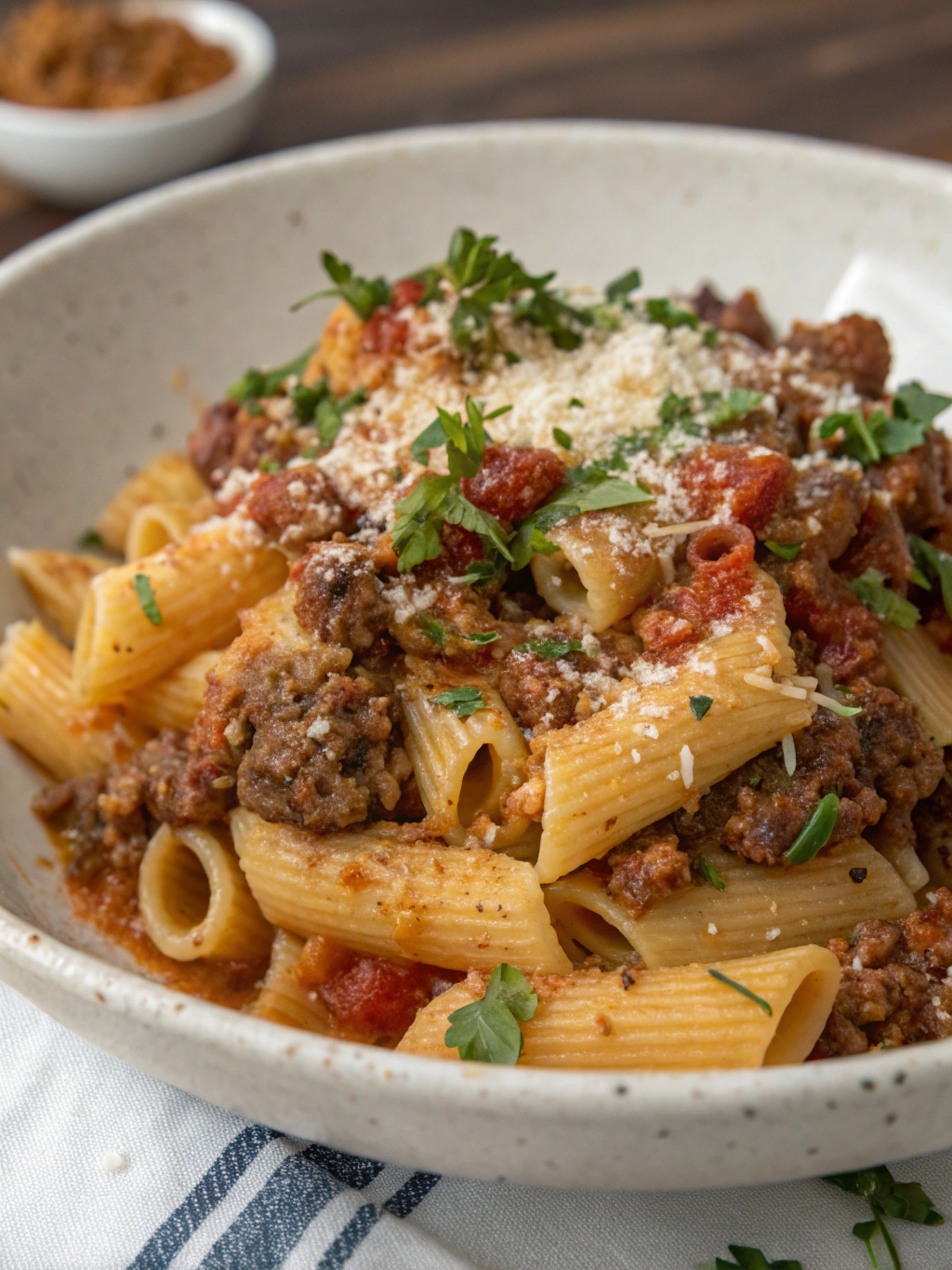 Ground Beef Pasta,Creamy Ground Beef Alfredo Pasta