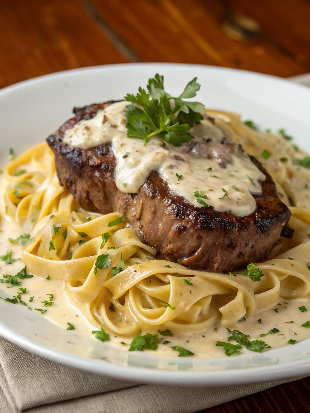 Steak Alfredo
