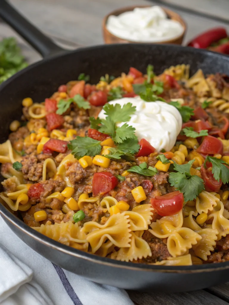 Taco Pasta Skillet